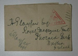 Ireland WWI Censor Cover Passed 1060 UK GB Crown 