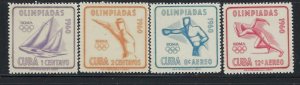 Cuba 656-46; C212-13 MNH 1960 Olympics (102)(fe8216)