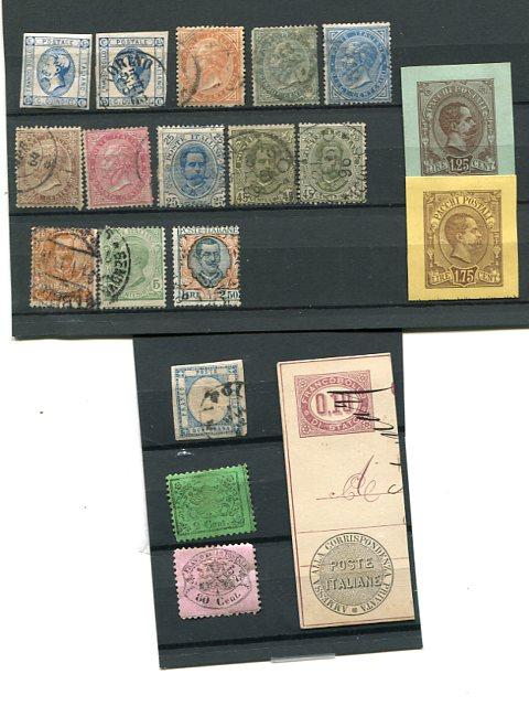 Italy  Lot of oldies  Used and Unused F-VF  -  Lakeshore Philatelics