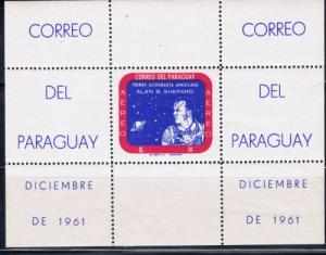 Paraguay Alan Shepard Sheet 1961