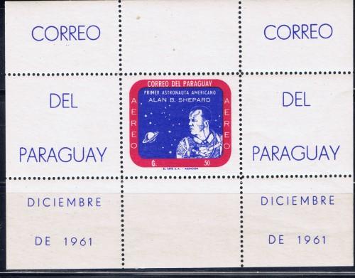 Paraguay Alan Shepard Sheet 1961