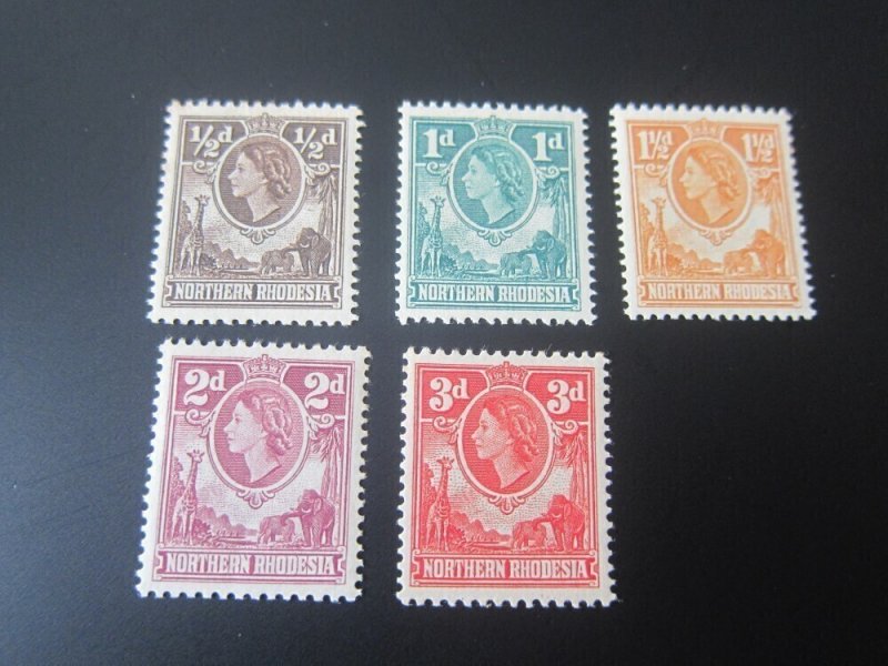 Northern Rhodesia 1953 Sc 61-65 MNH