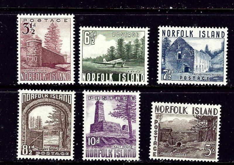 Norfolk Is 13-18 MLH 1953 set