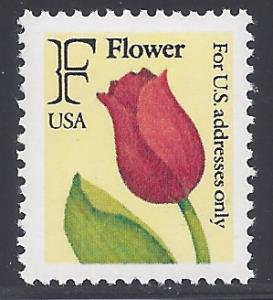 #2517 29c  Tulip Non-Denominated \F\ Rate    1991 Mint NH