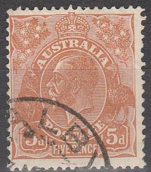 Australia #75  F-VF Used  CV $14.00  (A5764)