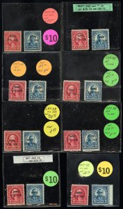 US Stamps # 647-8 MNH F Generally Fine Lot Of 8 Sets Scott Value $230.00