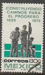 MEXICO 1108, 50th Anniversary of road building USED. F-VF. (1328)