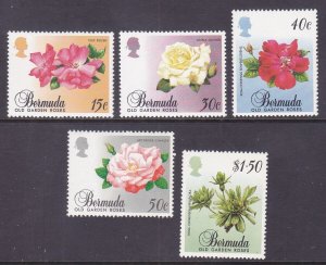 Bermuda 536-40 MNH 1988 Old Garden Roses Full Set of 5 Very Fine