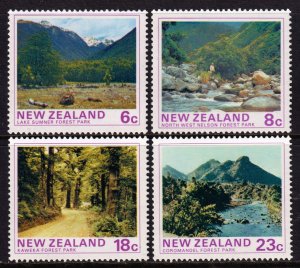 New Zealand 1975 Forest Parks Complete Mint MNH Set SC 577-580