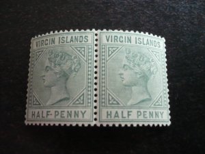 Stamps - British Virgin Islands - Scott# 13 - Mint Never Hinged Pair of Stamps