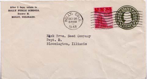 United States, Colorado, 1940's Commemoratives, Postal Stationery