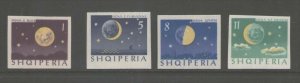 Albania 1964 Sc 740-743 Imperf. set MNH