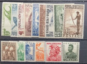 Papúa New Guinea, 1952, SC 122-136, LH and NH