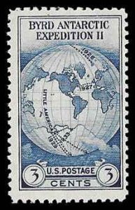 PCBstamps   US # 753 3c Byrd Antarctic, MNH, (21)