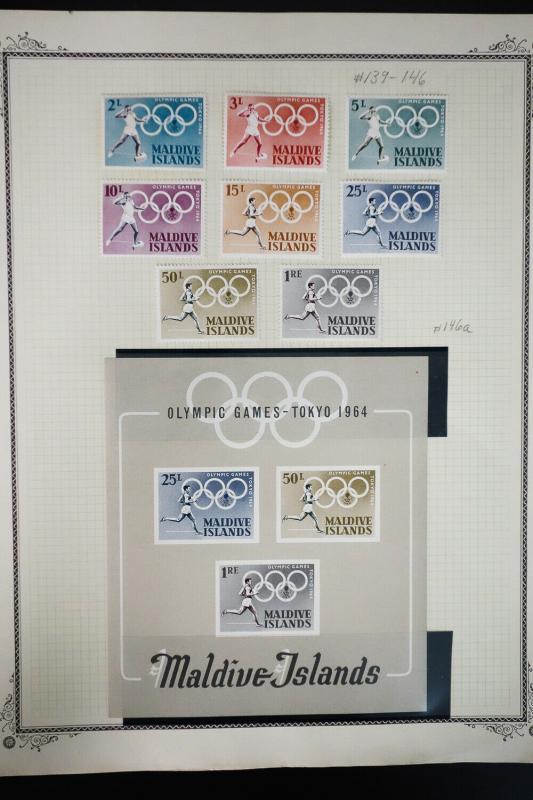 Aitutaki 1960s to 1980s Stamp Collection