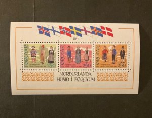 Faroe Islands Scott #101a-c never hinged