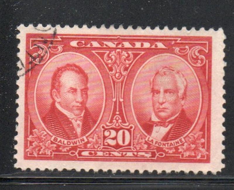 Canada Sc 148 1927 20c Baldwin & Lafontaine stamp used