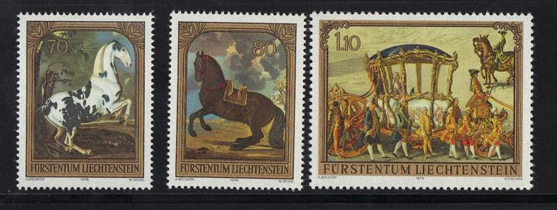 Liechtenstein #660-662 1978 MNH paintings