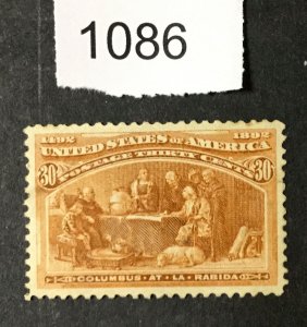MOMEN: US STAMPS #239 MINT OG NH LOT #1086