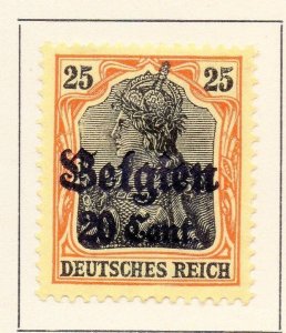 German Occupation Belgium 1916/18 Issue Fine Mint Hinged 20c. Surcharged 149066