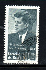 BRAZIL #987  1964  J.F.K    F-VF  USED  c