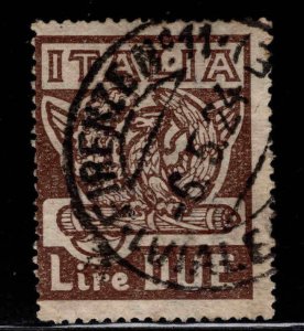 Italy Scott 163 Used Fascist Government symbol 1923