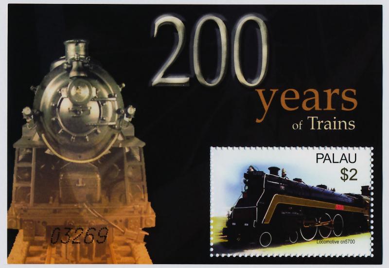 Palau 785-6 MNH Trains, Locomotives, Eurostar