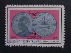 ​CUBA-1965 VERY OLD CUBA STAMPS-50TH ANNIVERSARY-CUBAN MINT - USED-VERY FINE