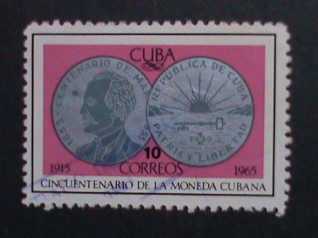 ​CUBA-1965 VERY OLD CUBA STAMPS-50TH ANNIVERSARY-CUBAN MINT - USED-VERY FINE