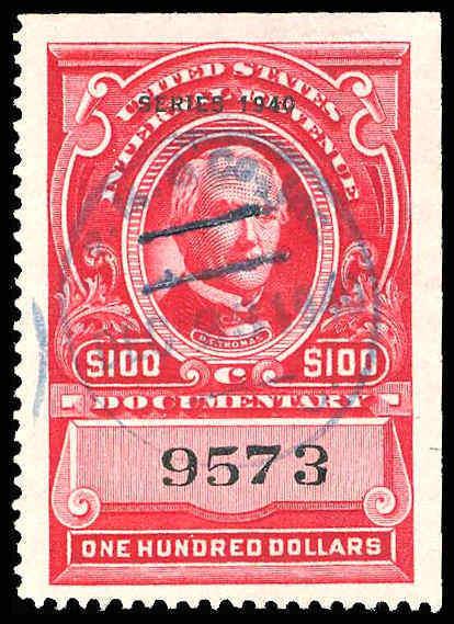 U.S. REV. DATED REDS R308  Used (ID # 83542)