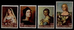 San Marino 550-3 MNH Art, Paintings, Raphael