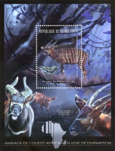 Guinea 2012 Endangered Animals of West Africa MNH Souvenir Sheet