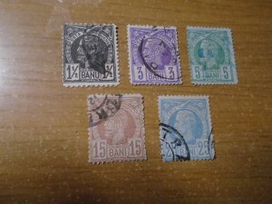 Romania  #  75-79  used