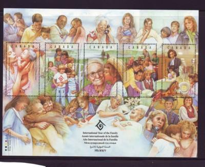 Canada Sc 1523 1994 International Year of the Family stamp sheet mint NH