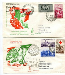 Italy FDC Venetia 1959 Independence traveled Racc. For Italy