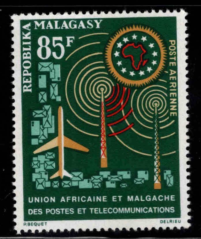 Madagascar Malagasy Scott C75 MH*  African Postal Union Airmail stamp