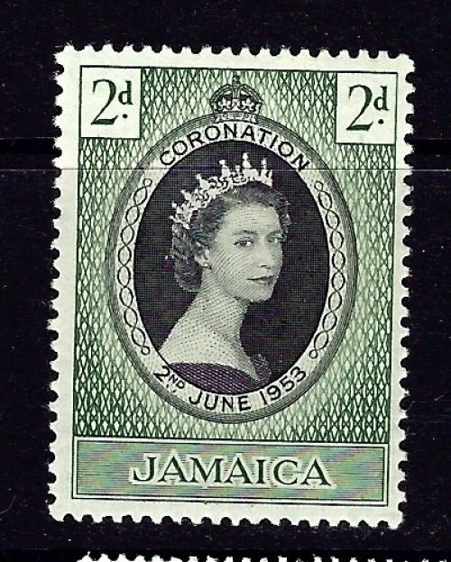 Jamaica 153 H 1953 QEII Coronation