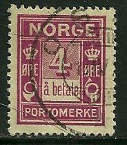 Norway # J7, Used