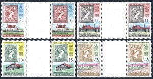 Falkland 278-281 gutter, MNH. Mi 275-278. 1st stamp-100, 1978. Post Office,Stamp