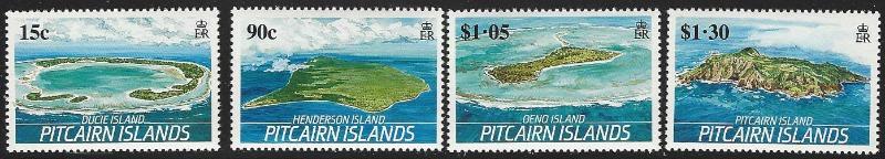 Pitcairn Islands #327-333 MNH Full Set of 4 Islands
