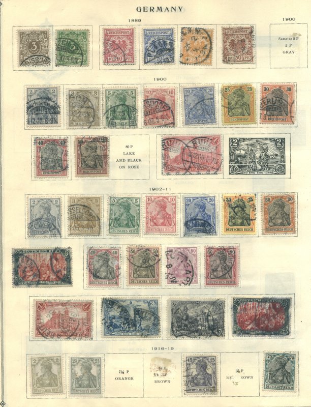 Germany Collection on Scott pages cgs