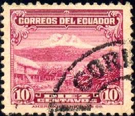 Landscape, Ecuador stamp SC#326 used