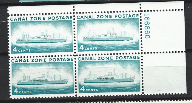 Canal Zone Scott #149 Mint NH 4c SS Ancon Plate Block of 4  2019 CV $3.25