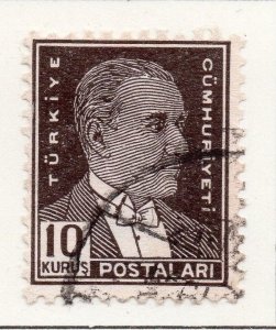 Turkey 1931-33 Early Issue Fine Used 10k. 076870