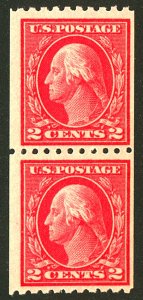 U.S. #442 MINT PAIR OG NH