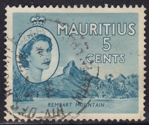 Mauritius 254 Rempart Mountain 1954