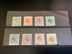 US Danish West Indies #51-58 MNH singles