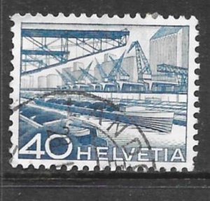 Switzerland 336: 40c Harbor of the Rhine, used, F-VF