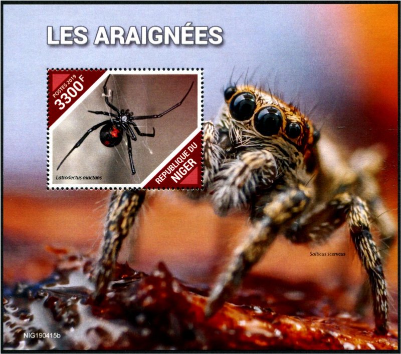 2019 Niger - Spiders SS (Scott NA) MNH