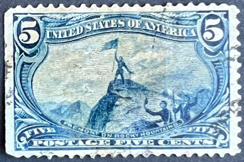 Scott#: 288 - Trans-Miss Issue 5¢ 1898 BEP used single stamp - Lot 1